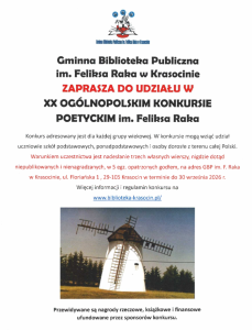 Plakat XX OKP im. Feliksa Raka 2026 png