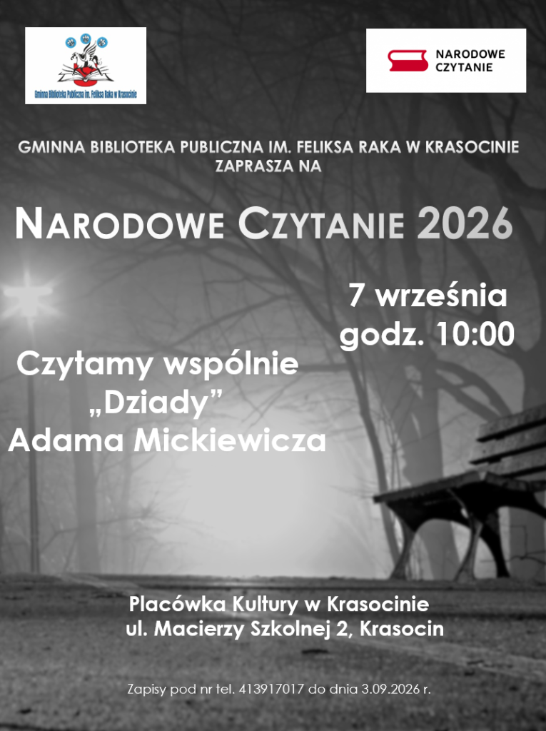 Plakat Narodowe Czytanie 2026